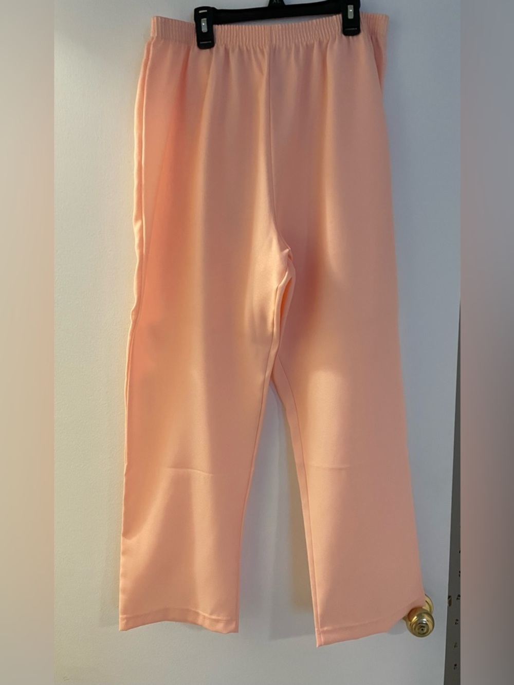Peach Embroidered Button-Up Blouse with matching Pants - Picture 3 of 6
